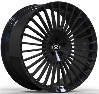 24x10.5 In 24x12 Gloss Black Custom 1-PC kovana platišča za MERCEDES-MAYBACH ...