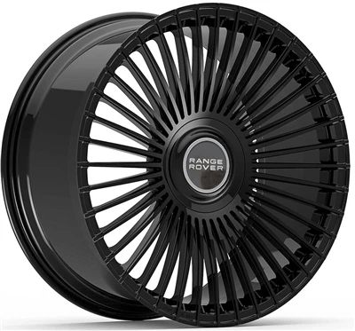 Kovana platišča Nes Style Gloss Black 20x9.0 1-PC za RANGE ROVER
