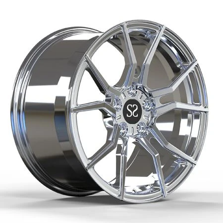 Kovana platišča iz aluminijaste zlitine po meri 20-palčna polirana srebrna za platišča Glc C63 Deep Dish