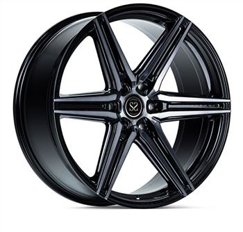 Custom Satin Black Machined 6-Spoke Kovana zlitina platišča 5x112 20 In 21 Palčka za Auid R8