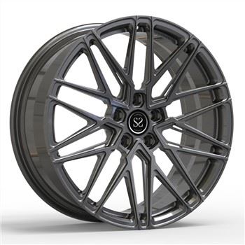 Kovana 1 PC platišča Monoblok 20-palčna zamaknjena Matte Gun Metal Disc Napere za luksuzna avtomobilska platišča Volkswagen T5